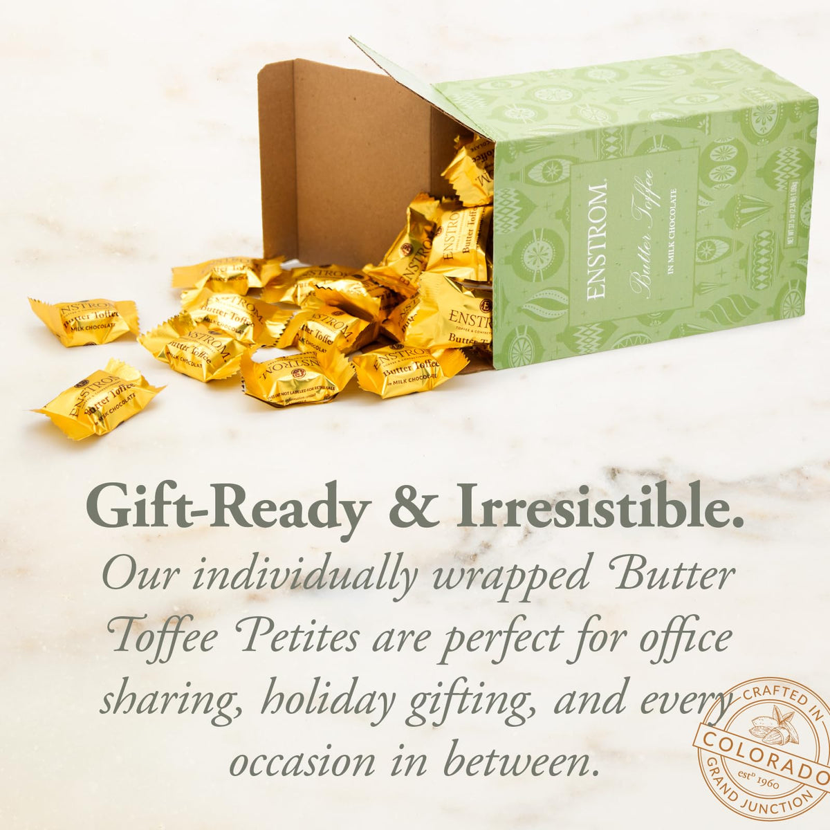 Enstrom Butter Toffee Petites Gift Box, Milk Chocolate