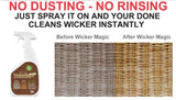 Screen Magic Wicker Magic Cleaner - Streak Free, Non-Toxic Wicker Cleaner - 1 Gallon
