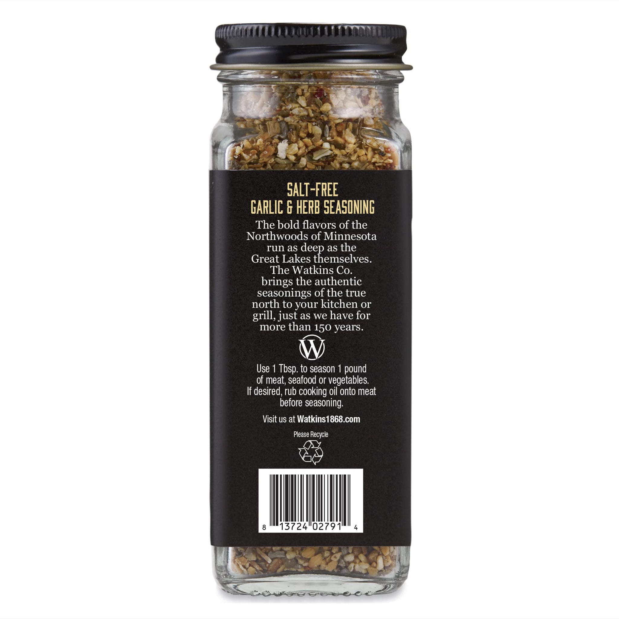 Watkins 2305863 2.6 oz Garlic Herb Salt Free Organic Seasoning - Pack of 12