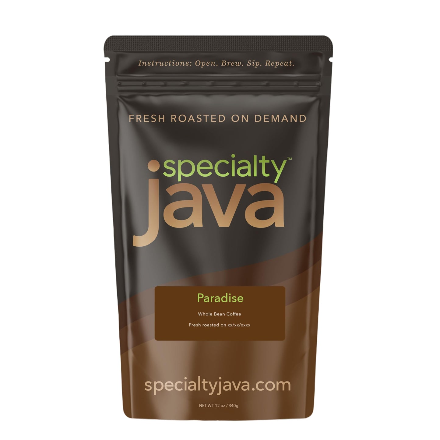Paradise Blend: 12 oz Whole Bean Coffee, Fresh Roasted Personally for You on Order & Shipped Direct, Complex Medium Dark Roast Blend, 100% Arabica