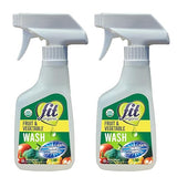 FIT Organic Fruit and Vegetable Wash Spray - USDA Certified Organic & Kosher Produce Cleaner - Removes Surface Contaminants-Family & Pet Safe, Natural