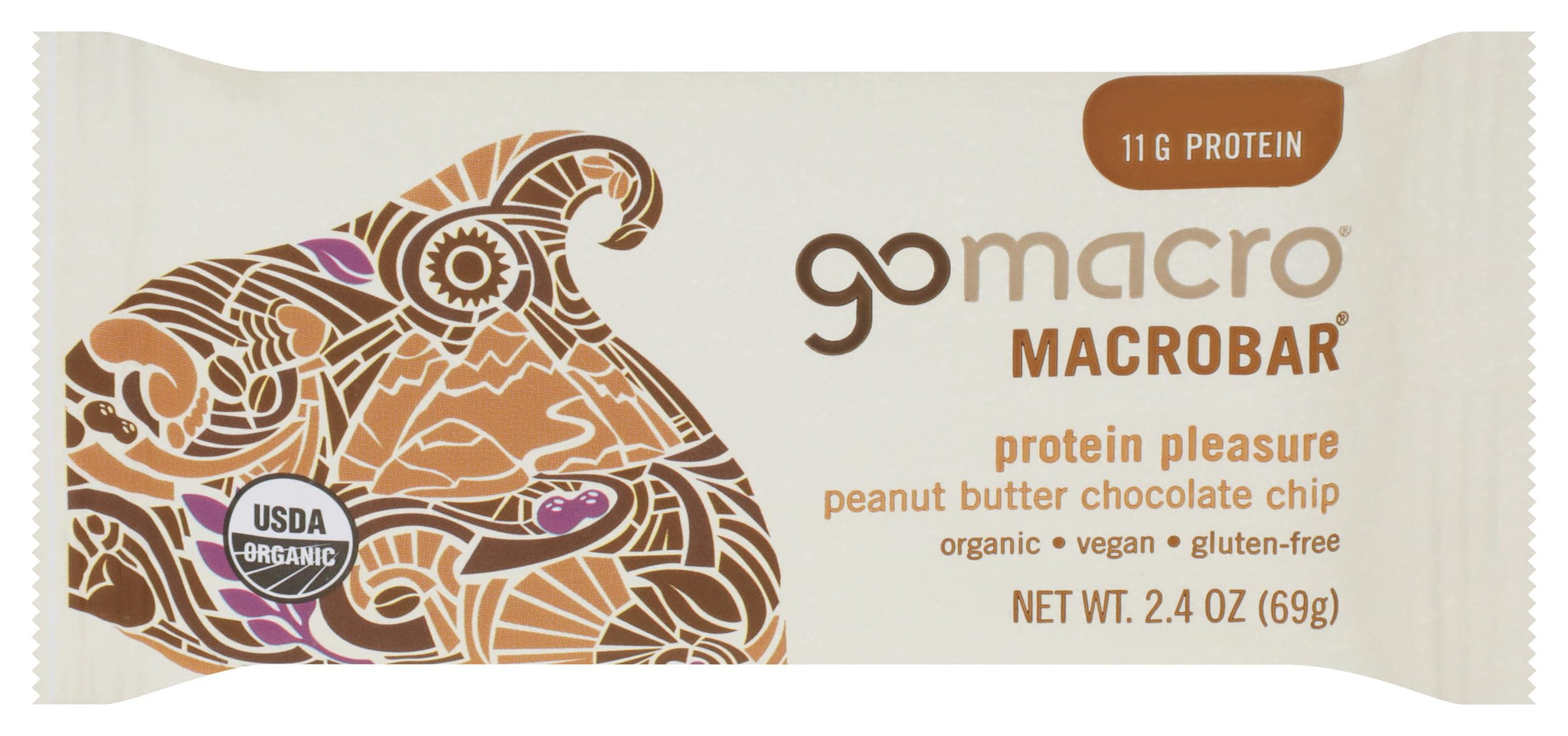 GoMacro, Protein Pleasure Bar, Peanut Butter Chocolate Chip, 2.4 oz