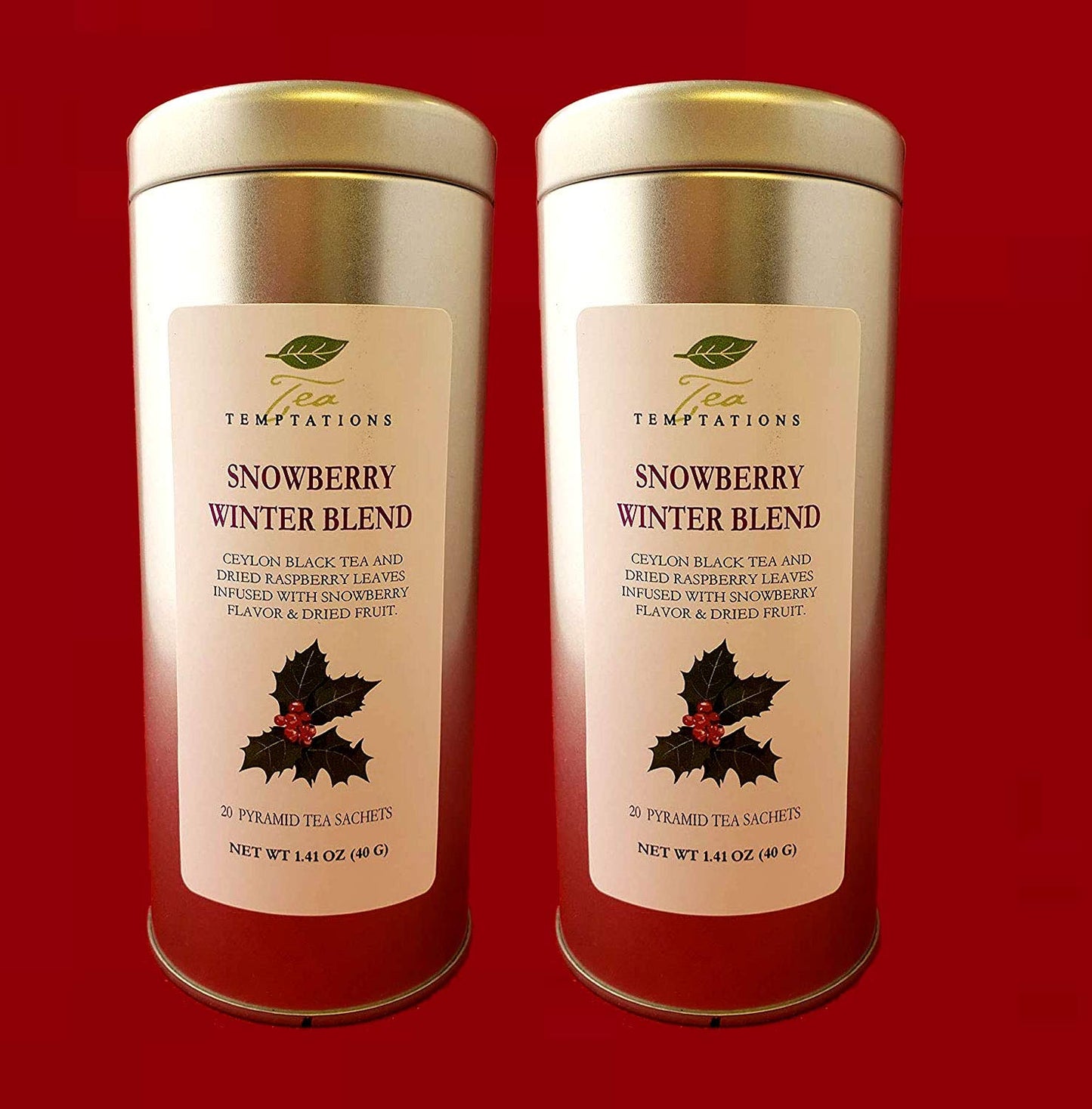 Snowberry Winter Blend in Pyramid Sachets (2 Pkg Bundle)