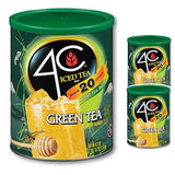 4C Green Tea Antioxidant Iced Tea Mix | Family Sized Cannister | Thirst Quenching Flavor | 20 quarts (Green Tea, 2 pack)