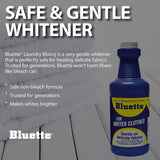 Bluette Laundry Bluing (2 Pack) - Laundry Detergent Whitener/Safe & Gentle For Delicate Fabrics/Whiter Whites and Brights/Perfect For Brightening