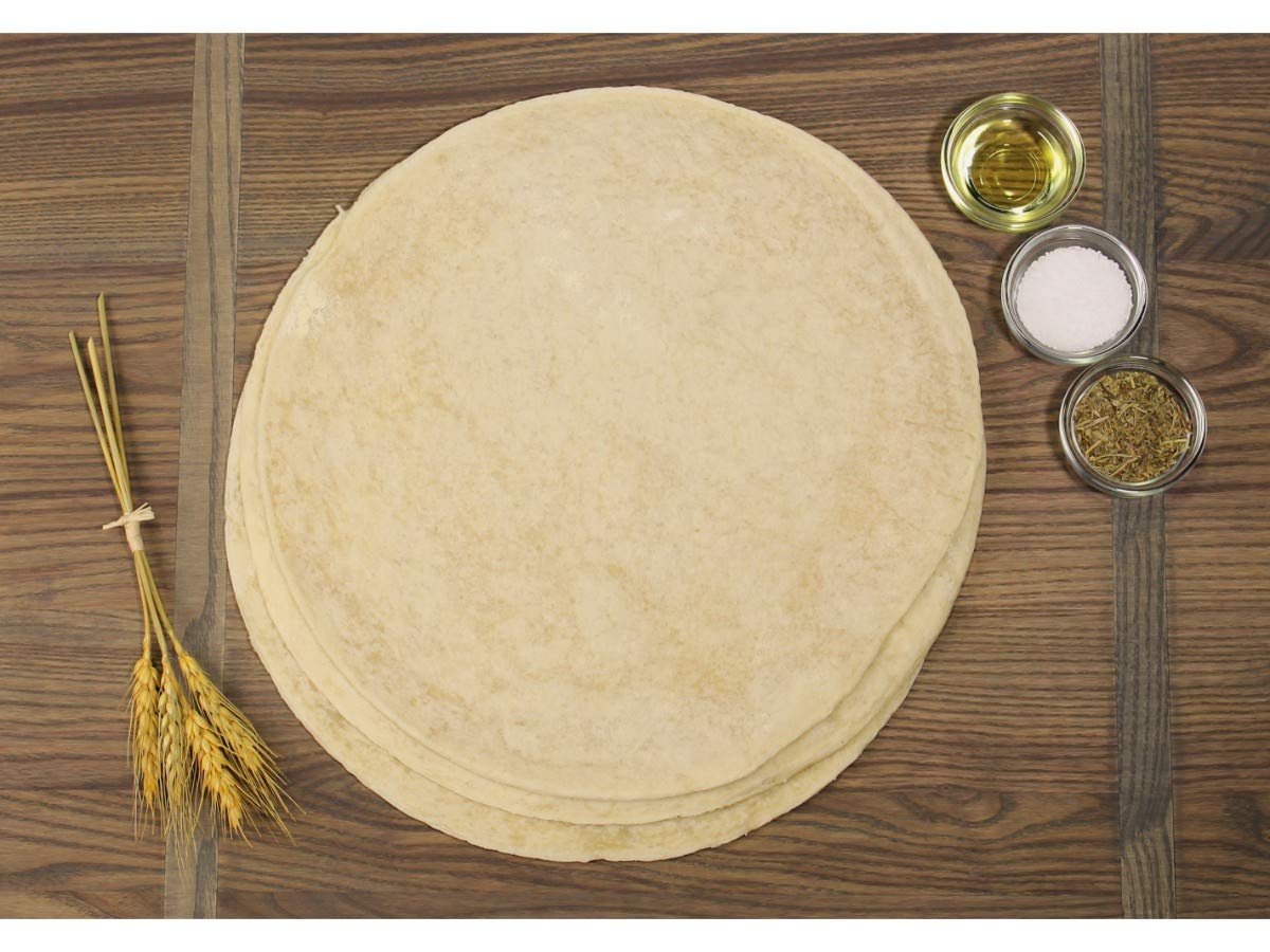 Ultra Thin Crust Par Baked Round Traditional Pizza Crust, 10 inch - 30 per case.
