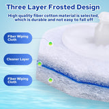 Ahasyyinan Disposable Toilet Wand Refills 30 Count High Density Pads for Deep Stain Cleaning, Anti-Fall Design, Hygienic & Instant Foaming