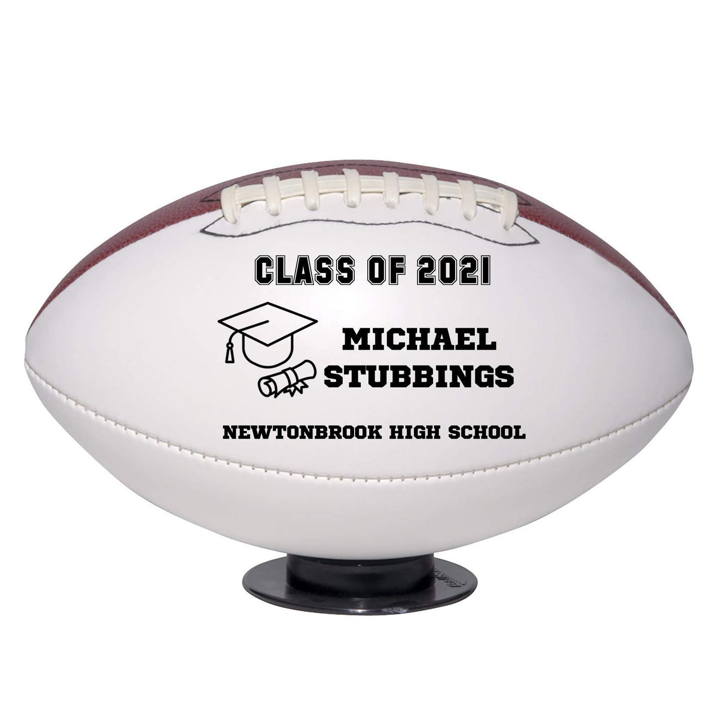 Personalized Custom Graduation 2024 Football Gift - Graduation Class of 2024 - Graduation Gift for Boy - Graduation Gift for Girl (Regulation