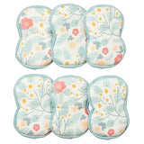 Bright Habits Sponge Set in Blossom Blue, 6 Pack Super Absorbent Washable Reusable Cleaning Sponges Made from Recycled Materials, Durable Eco Friendly
