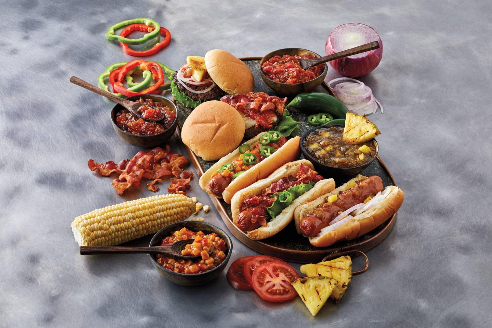 Harry & David Bacon Pepper & Onion Relish, Hamburger & Hot Dog Relish, Sandwich Spread Topping, Charcuterie Board Foods, Deviled Eggs Topping, 10Oz