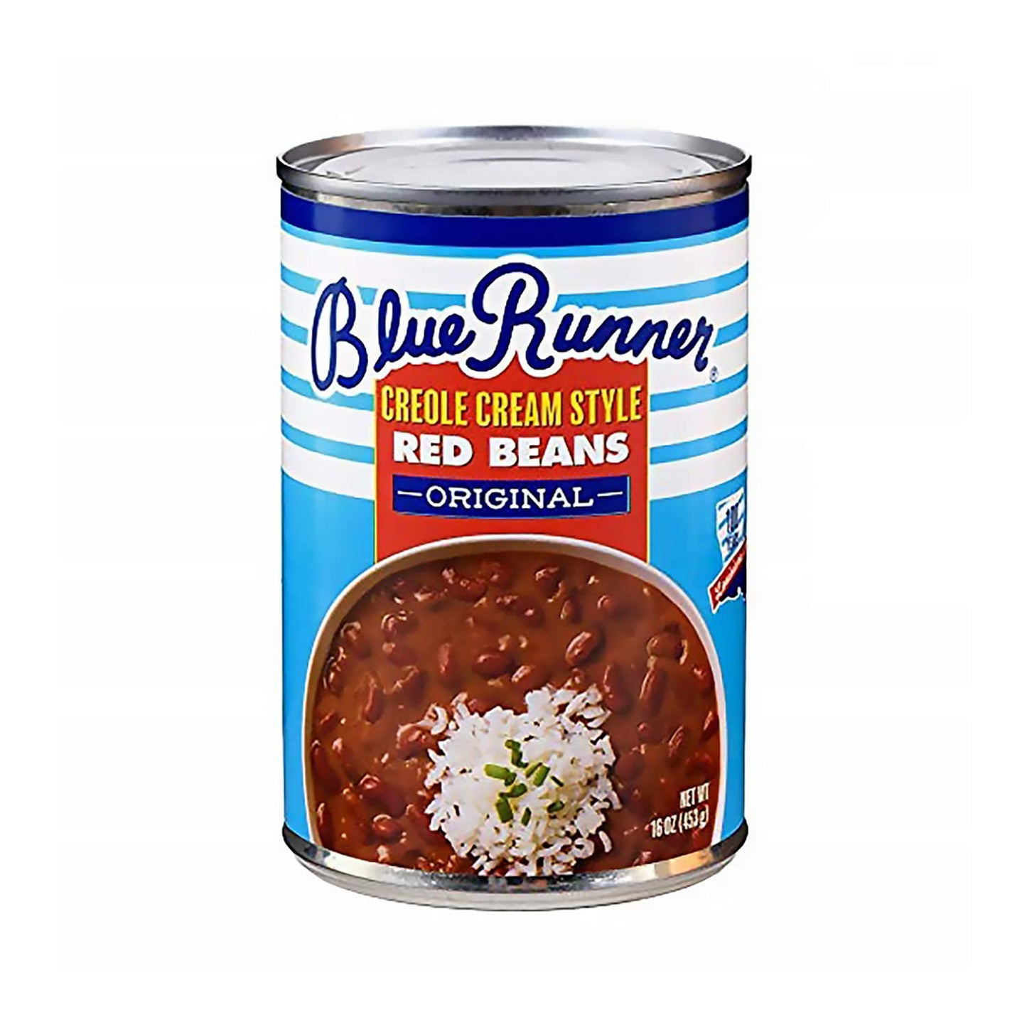 Blue Runner Creole Cream Style Red Beans 16 Oz (Pack Of 6) - New Orleans Best Authentic Red Beans - Slow Cooked to Perfection - A Southern Favorite