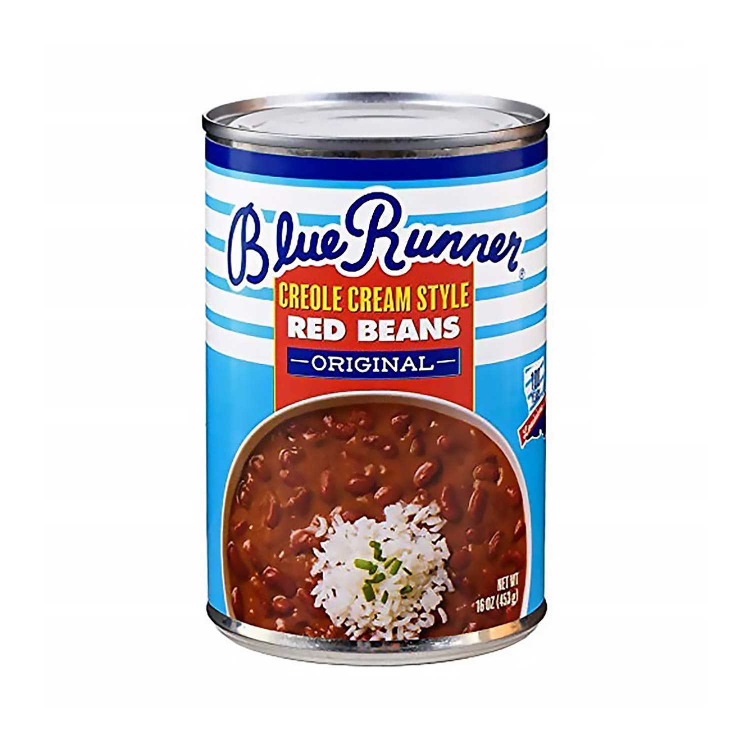 Blue Runner Creole Cream Style Red Beans 16 Oz (Pack Of 6) - New Orleans Best Authentic Red Beans - Slow Cooked to Perfection - A Southern Favorite