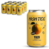High Tide Yuzu Sparkling Juice - Flavored Carbonated Water Beverage, 46 Calorie per Can, Made with Real Yuzu Juice (Not from Concentrate), Lightly