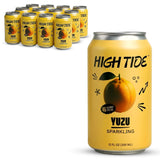 High Tide Yuzu Sparkling Juice - Flavored Carbonated Water Beverage, 46 Calorie per Can, Made with Real Yuzu Juice (Not from Concentrate), Lightly