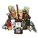 Gift Basket Village: The Cut Above Gift Basket - Gourmet Cheese, Sausage, Nuts & Snacks, Includes Cheese Spreader