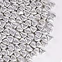 Kasvan Silver Heart Shapes Sprinkles - Edible Candy Pearls 100g/3.58 Oz, Mix Size, Baking Cake Decorations, Ice Cream Toppings and Cookie Decorating