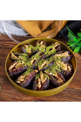 Walnut Stuffed Dates with Honey 12 oz Package, Gourmet Turkish Delight, Sweetener, Energy Snack, Dessert - One Size