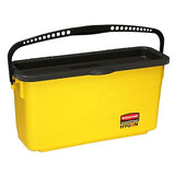 Rubbermaid Commercial Products HYGEN Charging Bucket for 18 inch Microfiber Mop Pads, Great for Storage for Janitorial/Professional Cleaners