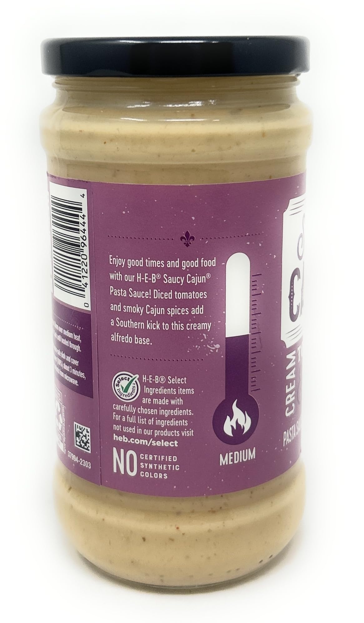 H-E-B Saucy Spicy Cajun Alfredo Pasta Sauce 15oz - 1 glass jar