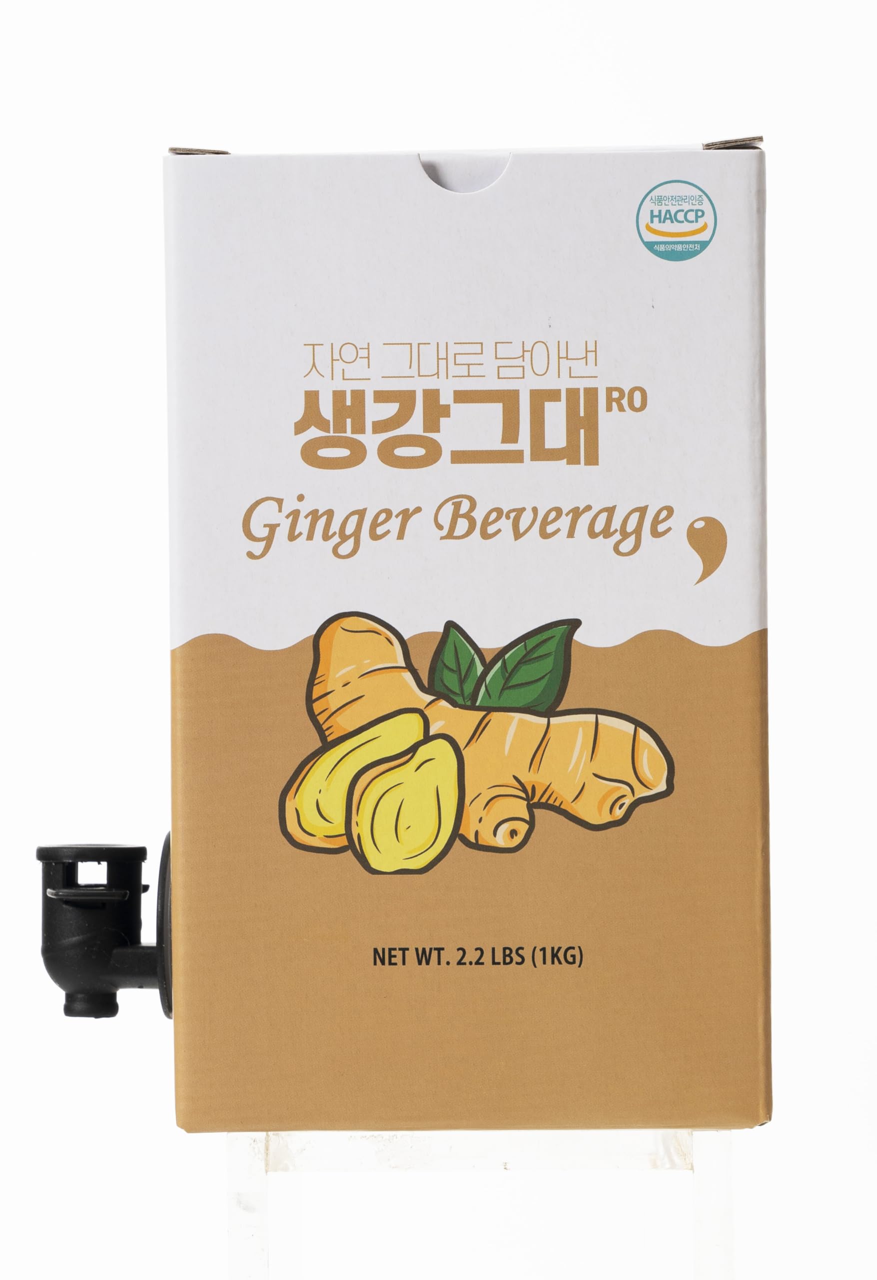 Korean Ginger Juice Concentrate 1kg - Low-Temp Extract, Less Spicy, Easy on Stomach - Make 6L+ Ginger Tea - No Additives, HACCP Certified - ???