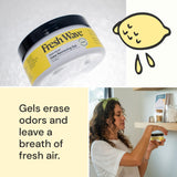 Fresh Wave Lemon Odor Removing Gel, 7 oz., Pack of 3 - Safer Odor Absorbers for Home, Natural Plant-Based Odor Eliminator, Every 7 oz. lasts 15-30
