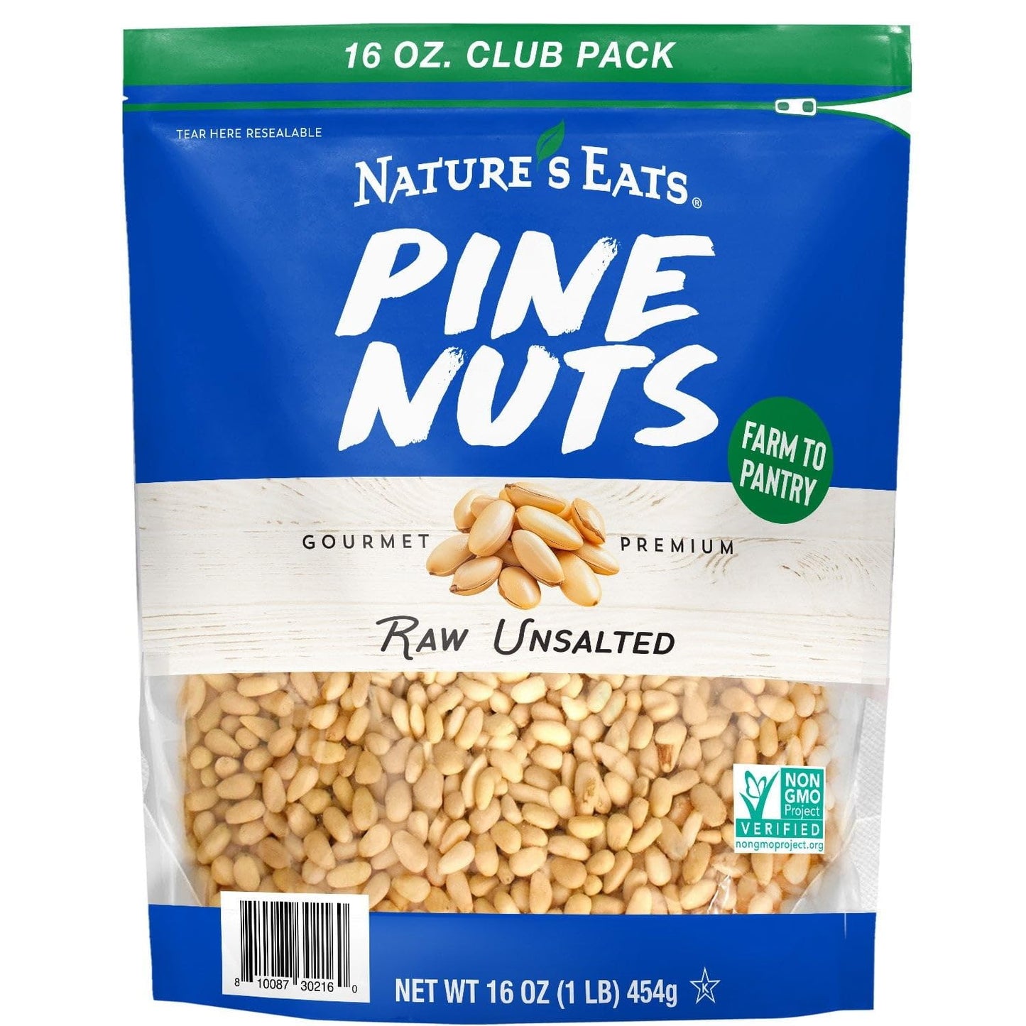 Nature's Eats Pine Nuts, 16 Ounce