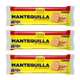 Pozuelo Mantequilla Butter Cookies | Made with Real Butter | Great with Coffee | 11.0 OZ (Pack of 3)