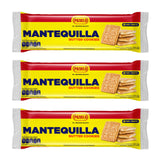 Pozuelo Mantequilla Butter Cookies | Made with Real Butter | Great with Coffee | 11.0 OZ (Pack of 3)