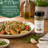 Lesley Elizabeth Leek & Garlic Seasoning & Pesto - All-Natural Herb & Garlic Blend for Chicken, Pasta, Vegetables & Sandwiches | Gourmet All-Purpose