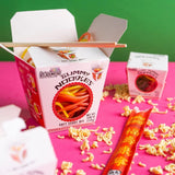Raindrops Gummy Noodles Candy Mix - 3.88 oz Box, 23 Pieces (Pack of 1) - Fun Takeout-Style Candy Box - Made w/Delicious & Various Candies - Ideal