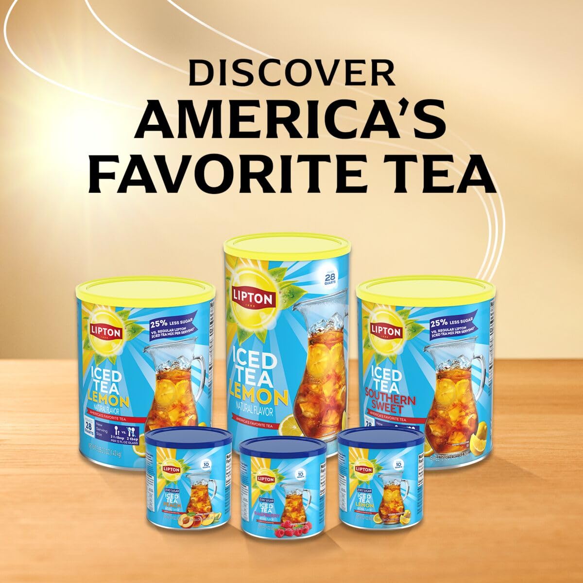 Lipton Reduced Sugar Iced Tea 38qt Lemon