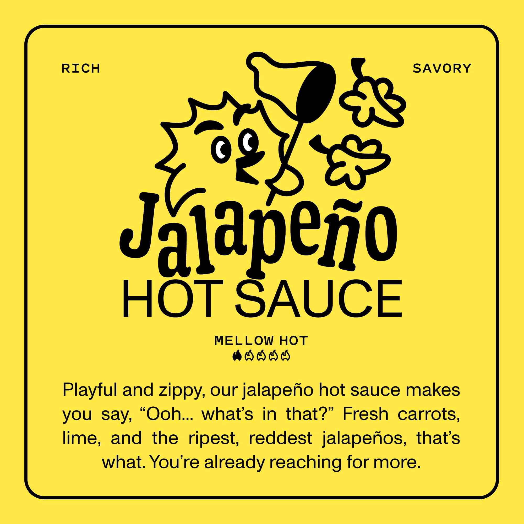 Yellowbird® Classic Jalapeño Hot Sauce 19.6 oz. Tabletop Size (Mellow Hot | 1 Bottle | Made in Texas)