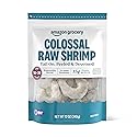 Amazon Grocery, Colossal Raw Shrimp, Tail On, Peeled & Deveined, 12 Oz, Frozen