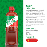 Tajin Chile Lime Sauce, Mild Mexican Chili Lime Sauce for Snacks, Vegetables, Wings, Tacos, Nachos, Fruit, and Drinks, Zesty Flavor Enhancer, 15.38 oz