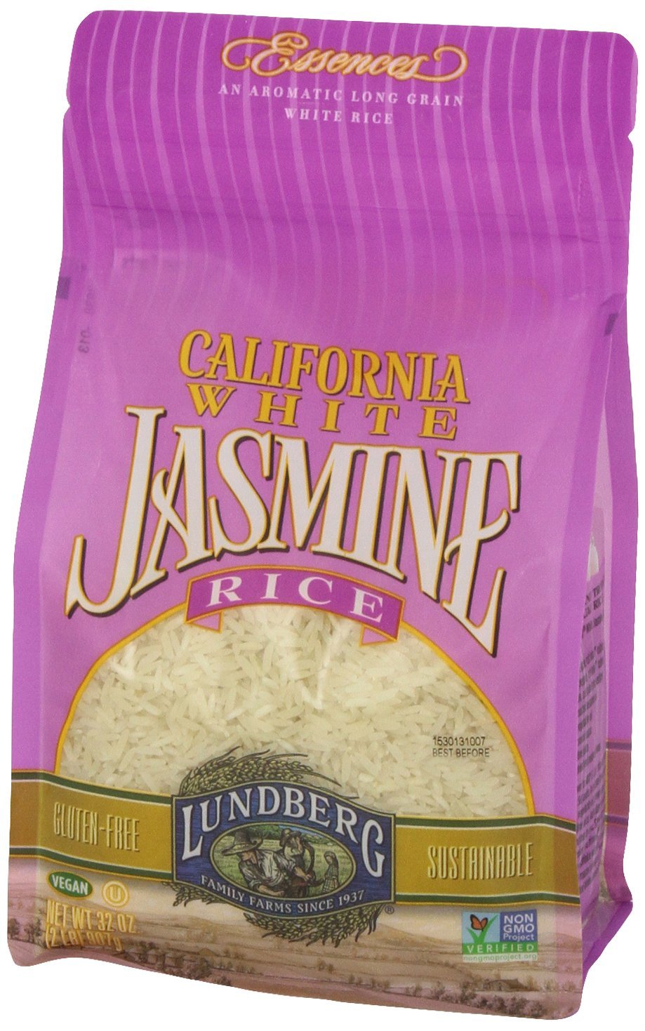 California White Jasmine Rice 2 Pounds (Case of 6)