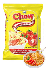 Chow Instant 2 Minutes Noodles - TOMATO Flavor with Seasonings (Pack of 5 Packs x 85g) So Delicious Meal ... HALAL