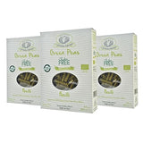 Rustichella d'Abruzzo Organic Green Pea Fusilli (Pack of 3), 250g Each - Gluten-Free Short Pasta - Made from 100% Organic Green Pea Flour - Cooks in