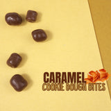 Bulk Caramel Cookie Dough Bites, Milk Chocolate Covered Candy, Resealable Share Size Bag, 10.5 Ounces (Pack of 2)