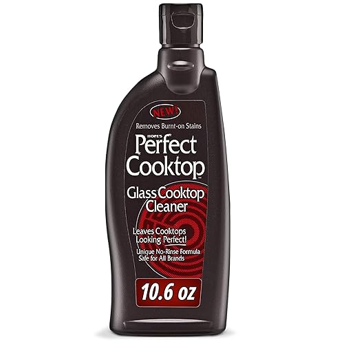 HOPE'S Perfect Cooktop Glass and Ceramic Cooktop and Stove Top Cleaner, Fast Acting and Removes Burnt on Stains from Glass Ceramic Smooth Top Ranges