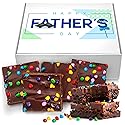Fathers Day Brownie Gift Basket For Dad Large Food Gift Individually Wrapped