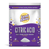Lemi Shine 100% Citric Acid Powder l Pure Food-Grade Flavor Enhancer & All-Natural Preservative | Fragrance Free Citric Acid for Mini Bath Bombs