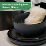 Natural Loofah Kitchen Sponge (XL - 10 Pack) - Natural Sponges for Dishes - Eco Friendly and Compostable Sponges - Biodegradable Plant Based Kitchen