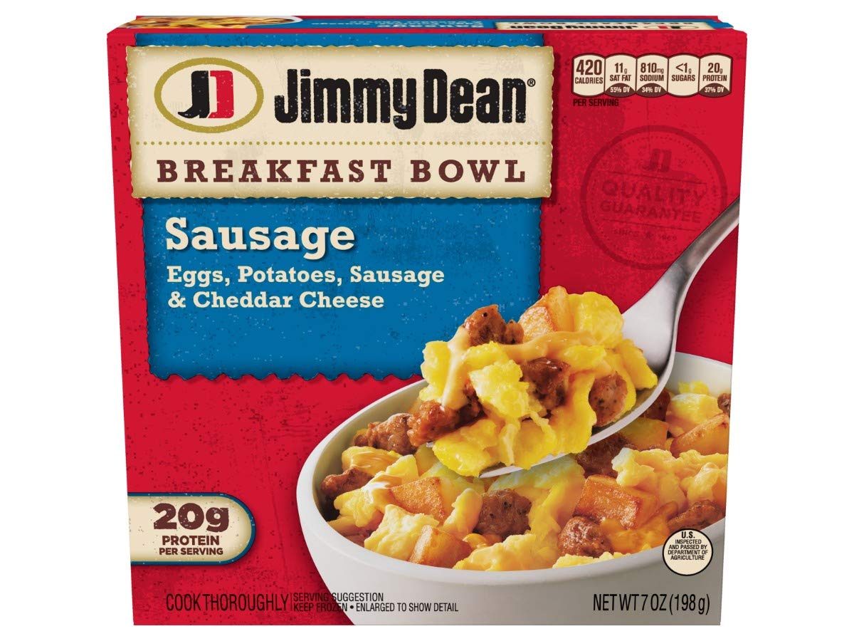 Jimmy Dean Entree Sausage Breakfast Bowl, 8 Ounce -- 8 per case.