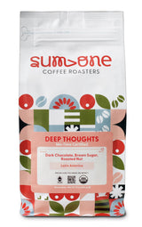 Deep Thoughts - Me-Time USDA Certified Organic Fair Trade Dark Roast Coffee | Whole Bean or Ground | Rich, Bold Flavor with Dark Chocolate, Brown