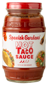 Spanish Gardens Taco Sauce (6 Pack) - Hot Taco Sauce for Authentic Mexican Food - Original Family Recipe, Spicy Sauce for Tex Mex Food (11.5 oz)