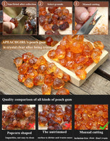 APEACHGIRL Yunnan Premium Natural Wild Peach Gum (16 oz / 1LB), Edible Gum, Health and Beauty Leisure Dessert, Resealable Bag