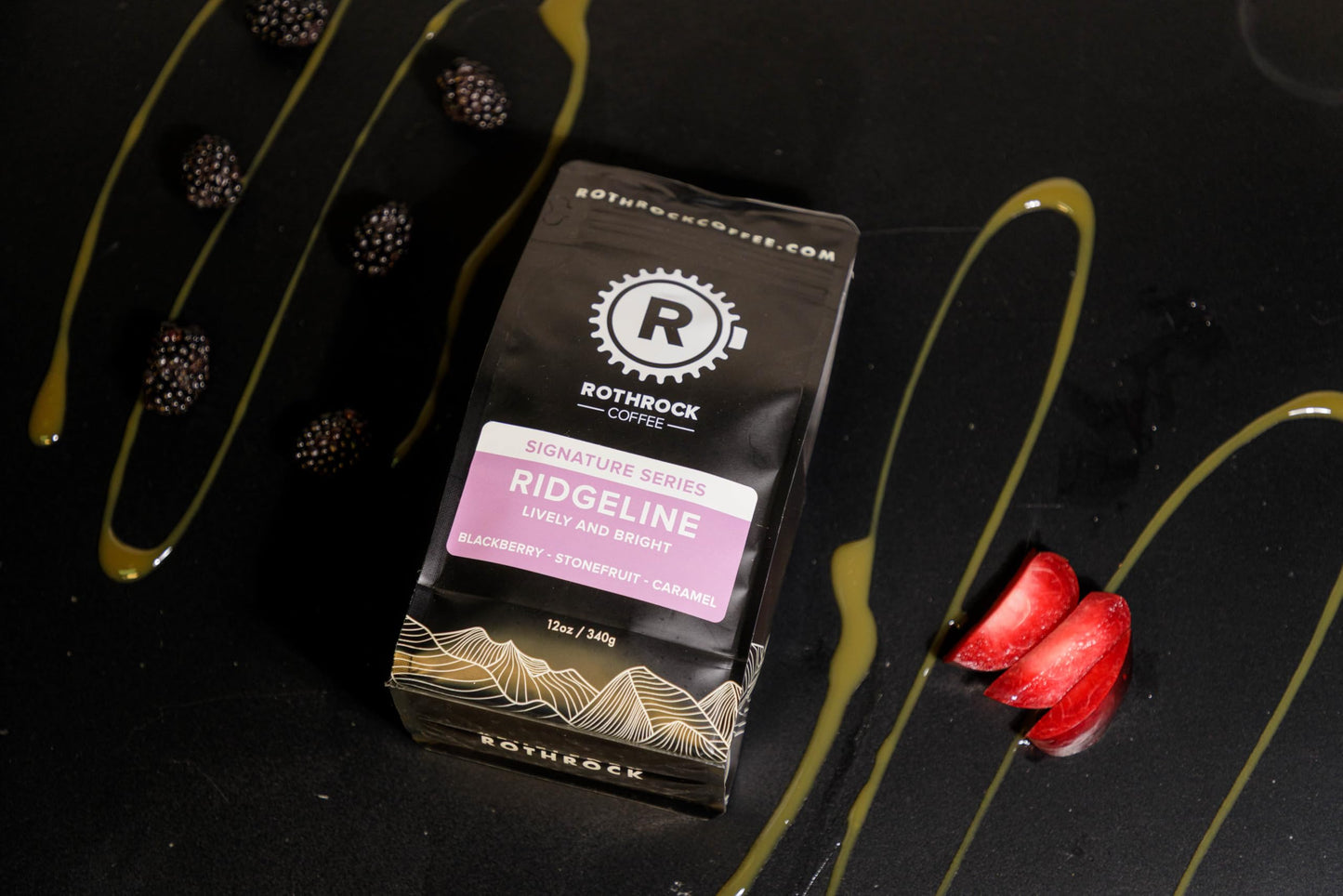 Rothrock Coffee - Ridgeline - Medium Roast - Whole Bean coffee - Colombian - blend coffee - 12oz Bag