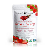 Ancient Choice - Strawberry Powder (4 ounces) | USDA Organic | Freeze Dried | Non-GMO | Milk | Baking | Hiking | Vegan Superfood | Vegetarian |
