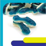 Blue Sharks Gummy Candy - 2 Pound Bulk Bag of Blue Raspberry Shark Gummies - Fun Candy for Buffets, Beach Parties, Goody Bags and Ocean Themed Events