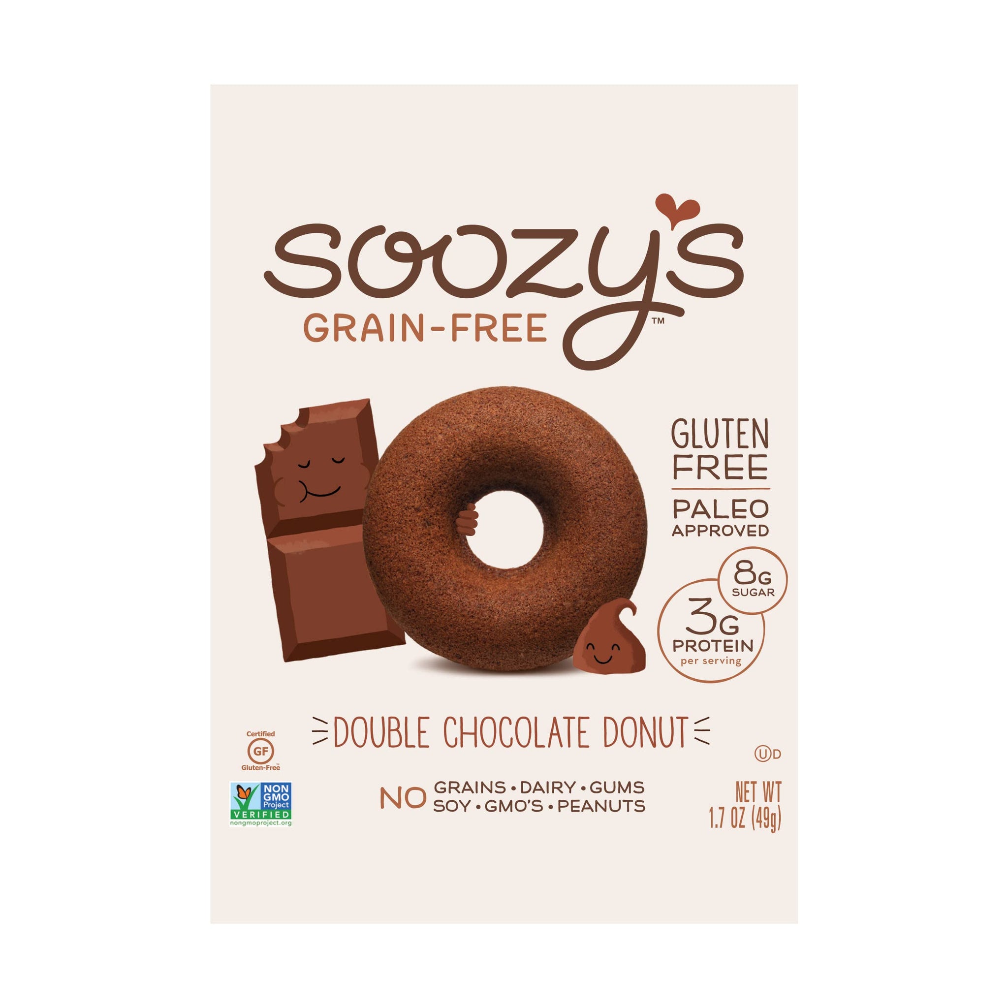 SOOZYS Double Chocolate Donut, 1.7 OZ
